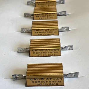CAL-R RER60F5R11M Precision Resistors 5.11 Ohms 5 Watt 1% New 5 Pack - Picture 1 of 12