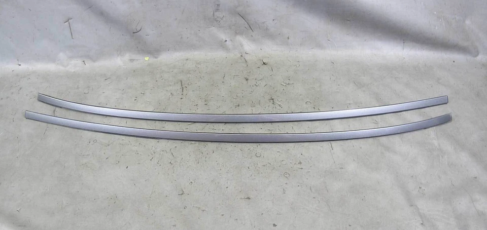 Tiras de embellecedores de techo canalón exterior BMW E63 serie 6 cupé gris espacial izquierda derecha OE Foto 1 de 4