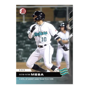 2019 TOPPS NOW BOWMAN NEXT #3 VICTOR VICTOR MESA 2 HITS & OF ASSIST - MARLINS - Picture 1 of 2