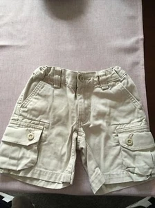 Original Ralph Lauren Shorts Gr.92/98 Ca2-3 Jahre Beige 3 Kleine Löcher - Bild 1 von 4