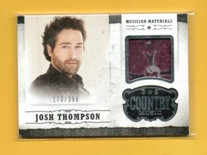 D25129 2015 Country Music Musician Materials Silver Josh Thompson #173/399 BK$25 - Picture 1 of 1