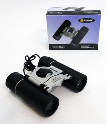 Helios Sport 8 x 21 Compact Roof Prism Binocular #30850 (UK Stock) BNIB  Bargain - Image 1 of 4