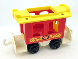 Fisher Price Little People CABOOSE Vintage 991 Circus Train Toy play set - Picture 1 of 7