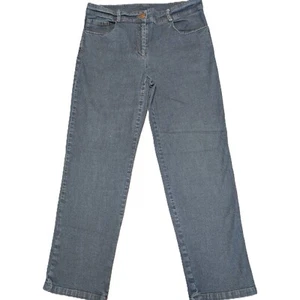 Eileen Fisher Cropped Denim Jeans Size Small - Picture 1 of 17