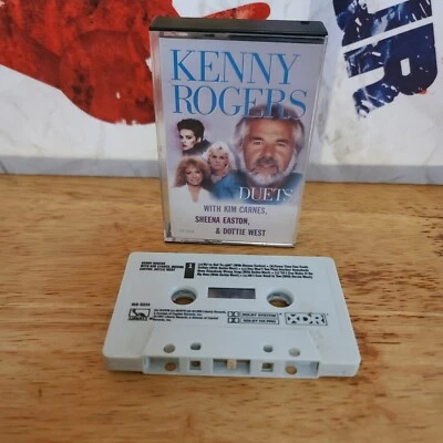 Kenny Rogers Duets Kim Carnes Sheena Easton Country Music Album Cassette Tape - Image 1 of 4
