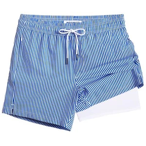 Mens Swim Trunks with Compression Liner 5" Stretch Beach Shorts Quick Dry wit... - Picture 1 of 8