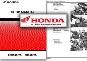 Honda CBR650F CB650F Service Manual - ABS Workshop 2014 2015 2016 CB CBR 650 F - Picture 1 of 2