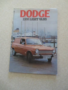 1978 Dodge 1100 light van advertising booklet - Imagen 1 de 5