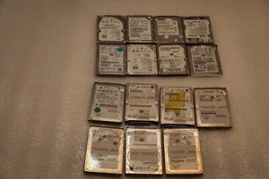 Lot of 15 500GB-750GB-250GB-160GB SATA 2.5" WD HGST Seagate Laptop Hard Drive HD - Picture 1 of 5