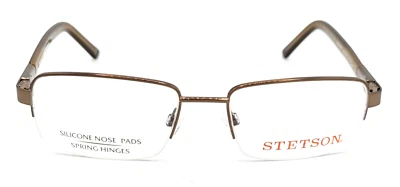 STETSON - 323 183 54/18/145 - BROWN - NEW Authentic MEN EYEGLASSES - Image 1 of 2