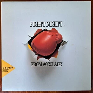Fight Night, Commodore 64/128 Game, C-64/128, Accolade, 1985, Complete, Vintage - Picture 1 of 5