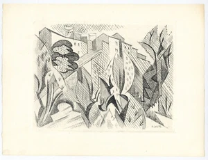 Andre Lhote original etching printed in 1946 - Picture 1 of 1