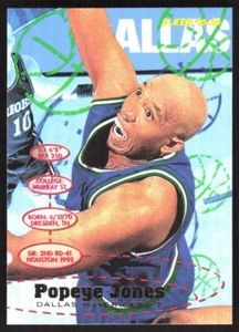 POPEYE JONES 1995-96 FLEER #35 DALLAS MAVERICKS - Picture 1 of 2