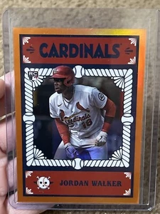 Chrome Bowman 2023 - Bowman Ascensions #BA-23 Jordan Walker (RC) Orange 19/25 - Photo 1/2