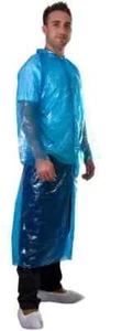 100x PPE Adult Coverall Coats - Disposable Protective Suits, Unisex, One Size - Picture 1 of 7