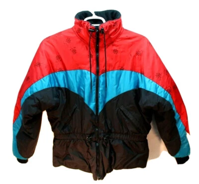 Vintage POLARIS Snowmobile Jacket Retro Colors Size Small - Snowflake / Coat - Image 1 of 4