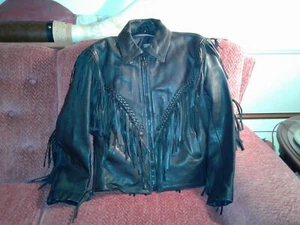 FIRST BRAND LEATHER WOMENS MOTORCYCLE JACKET WITH THINSULATE ZIP OUT LINER - Picture 1 of 12