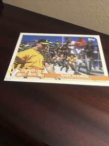 2020 Topps Opening Day "SPRING HAS SPRUNG" Mark McGwire 5 X 7 SP! #'d 21/49
