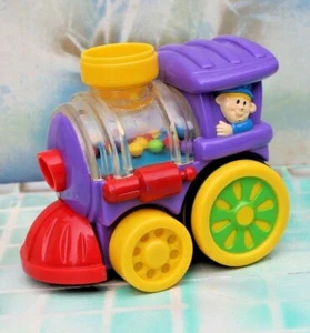 Vintage Kmart Popping Beads Treno Motore, Plastica Dura Giocattolo Ferroviario Bambini  - Foto 1 di 7