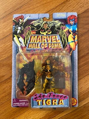 FIGURA DE ACCIÓN VINTAGE 1997 TIGRA MARVEL SALÓN DE LA FAMA TOY BIZ NUEVO SELLADO Foto 1 de 4