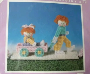 Plastic Canvas Needlepoint Kit Wagon Ride #607 Dick Martin's Martinsville - Picture 1 of 4