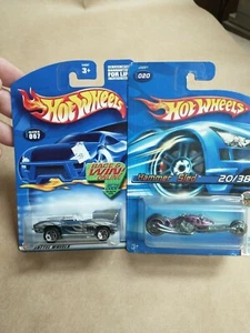 Hot Wheels '65 CORVETTE Blue/Silver w/5 Spoke Whls and Hammer Sled lot - Picture 1 of 4