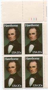 Scott #2047 Nathaniel Hawthorne Plate Block of 4 Stamps - MNH UR - Picture 1 of 1
