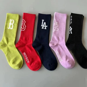 3 Paar Damen Crew Socken Baseball Team Sport L-A N-Y Komfort Sportsocken - Bild 1 von 57