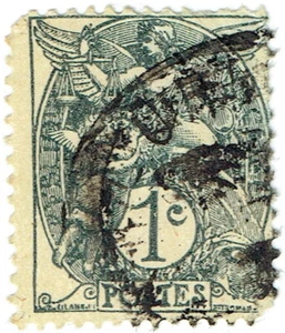 France 1900 Liberty, Equality, Fraternity Marianne. Type Blanc #109 Used-NH - Picture 1 of 2