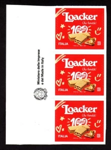 Italia 2025 : Loacker - striscia di 3 valori con logo Ministero / Made in Italy - Imagen 1 de 1