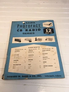 SAMS  1976 Photofact Vintage Schematics Service Data Manual CB-12 CB Series - Picture 1 of 5
