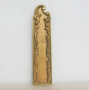 Vintage Brass Finger Plate Push Door Handle French Antique Old Rococo - £18each - Picture 1 of 13