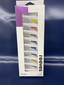 Reeves 10 Pc Set of Oil Paints 10 Tubes - .74 Oz Each NEW!! - Picture 1 of 4