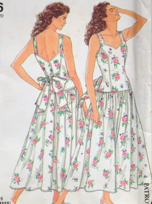 EASY Vtg Uncut Simplicity 7146 Sew Pattern Romantic Cottagecore Summer Sun Dress - Image 1 of 4