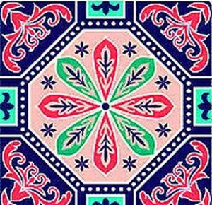 Sticker mosaique autocollant 12,5cm carreaux ciment 5 - Picture 1 of 1
