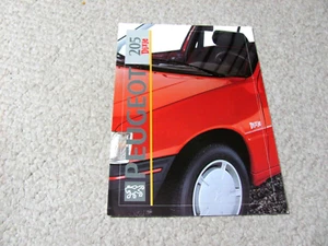 1992 PEUGEOT 205 DIXIE (FR) SALES BROCHURE. - Picture 1 of 2