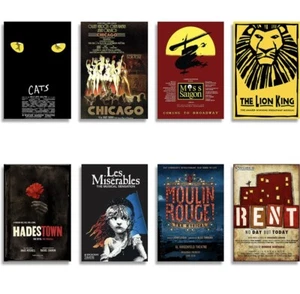 American Music Posters 8pcs 11.5 x 16.5 Décor Wall Art for Rooms - Picture 1 of 5