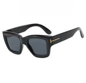 Occhiali Da Sole Tom Shield Mask Lenti  Fashion Ford Black Lens - Foto 1 di 2