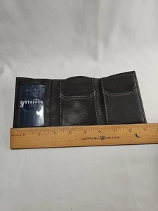 Stafford Essentials Trifold Geldbörse dunkelbraun Echtleder 10 Fächer NEU-Othes - Bild 1 von 4