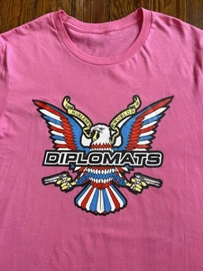 Vintage Diplomaten Shirt Pink Dipset Rap Tee Camron Juelz Santana Größe 2XL - Bild 1 von 2