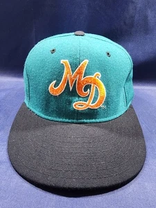 Gorra ajustada de lana verde/negro 5950 vintage de los Miami Dolphins New Era talla 7 1/4 - Imagen 1 de 12
