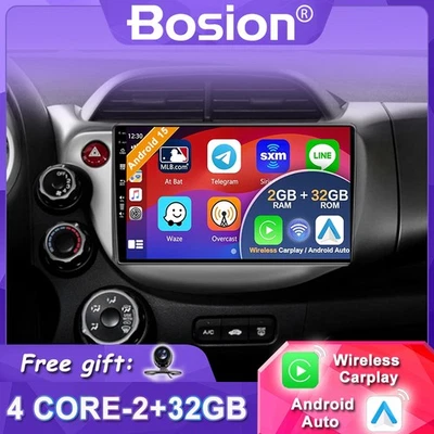 4-Core Per Honda Fit Jazz 2008-2013 Navigation CarPlay Autoradio GPS 4G 2GB+32GB - Imagen 1 de 4
