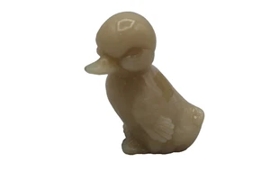Vintage HTF Fenton Signed Cream/Beige/Off White Glass Duck Figurine /Paperweight - Picture 1 of 11