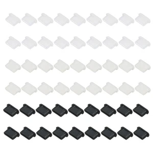 0.4 Inch USB Type A Dust Plug, 90 Pcs Anti Dust Plug Cover, Black/White/Clear - Photo 1 sur 6