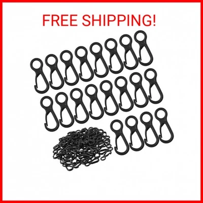 Lanyard Hook Plastic Lobster Clasp Mini Lanyard Snap Clip Hook (100ct) Spring Ha - Image 1 of 2