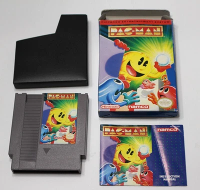 Pac-Man Nintendo NES 1993 Complete CIB RARE NAMCO Variant - Image 1 of 4