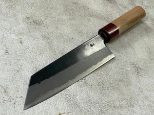 Muneishi Aogami 2 Iron Clad Kiritsuke 180mm Kurouchi Finish - Bild 1 von 14