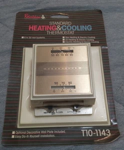 NEW Robertshaw T40-1143 Room Thermostat Mechanical Heat / 1 Cool - Picture 1 of 1