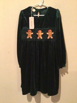 Vestido MARIE NICOLE Niña Bordado Reno 2XL Edad 6 Franela Navidad Nuevo con Etiquetas Foto 1 de 3