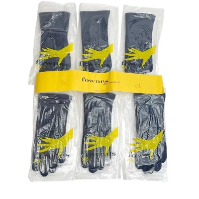 Lote de 6 Guantes De Colección Fownes Niñas Azul Marino 100% Algodón Diario Japón Talla 5 Foto 1 de 4